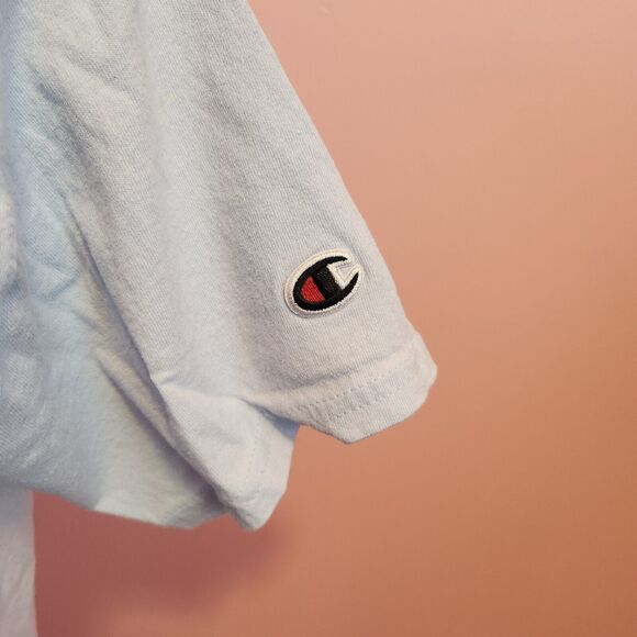 Champion Women’s Sports Culture Light Blue Short Sleeve Tshirt Size Small - Picture 3 of 7